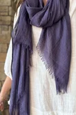 Classic Portobello Scarf Aubergine 